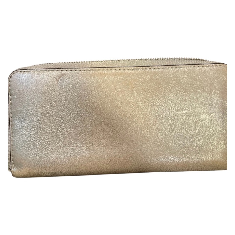 Michael Kors Metallic Gold Zip Wallet - Picture 3 of 12